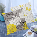 Yellow Throw Pillow Covers 20x20 Set of 6, Large Daisy Floral Home Decor - Image 5
