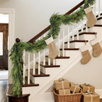 Artificial Christmas Norfolk Pine Garland for Mantle Decor (5 FT,1 PCS) - Image 4
