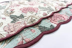Burgundy Teal - Bloom Collection Luxury Handcrafted Runner (Reversible) Cotton Quilted Fabric Machine Washable – Elegant Home Decor – 14 x 72 inches - Image 3