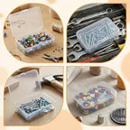 LJY 28 Clear Rectangular Plastic Boxes, 3.3 x 2.2 x 1 in for Buttons - Image 2