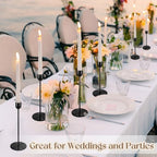18Pcs Black Candlestick Holders, Metal Tall Taper Candle Stick Holder - Image 4