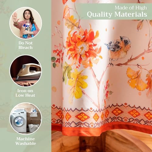 Maison d' Hermine Table Cloth Round Table Reusable 100% Cotton 63" Diameter - Image 3