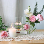 12Pcs Glass Cylinder vases for Centerpieces, 6 Inches Clear Bud Vases for Wedding Decorations,Floral Vase Bulk Flower vases,Tall Glass Hurricane Candle Holder for Table Shelf, Party. - Image 6