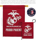 Proud Marine Parent House Flag - Pack Armed Forces Corps USMC Semper Fi United State American Military Veteran Retire Official Support Our Troops - Garden Yard Gift Double-Sided 28 X 40 - Image 4