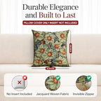 William Morris Orange Tree Tapestry Throw Pillow Cover 18 x 18 in - Image 2