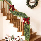 1PCS 9FT Lifelike Touch Artificial Cedar Garland for Mantle Christmas Decor - Image 4