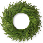 32" Large Cedar Norfolk Pine Wreath for Front Door, Faux Christmas Wreath by MISSIROSE