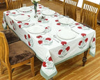 60x90 Inches Rectangle Hand Block Printed Cotton Tablecloth, Brown Red Floral Table Cloths Washable, Indian Table Linen for Halloween Christmas Outdoor Thanksgiving Gifts Home Decor Dinning Outdoor - Image 4