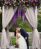 36pcs Artificial Wisteria Flowers 3.6 Feet/Piece Purple Dense Artificial Fake Wisteria Vine Ratta Hanging Garland Silk Flowers String Home Party Wedding Decor（Purple-Dense） - Image 5