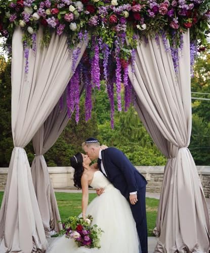 36pcs Artificial Wisteria Flowers 3.6 Feet/Piece Purple Dense Artificial Fake Wisteria Vine Ratta Hanging Garland Silk Flowers String Home Party Wedding Decor（Purple-Dense） - Image 5