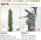 6FT Christmas Norfolk Pine Garland Real Touch for Mantle Decoration - Image 3