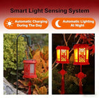 Solar Lanterns, Chinese Lanterns, red Outdoor Hanging Decorations, Suitable for Gardens, patios, courtyards and lawns, can be Used for New Year, Spring Festival and Weddings. (4Pack) - Image 3