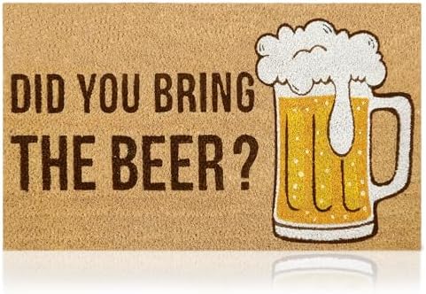 Coir Welcome Mat, Non-Slip, Beer, 17 x 29 in by AmaruDoorMats