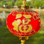 2String 10PCS 40Inch Red Flannel Chinese Tassel Lantern Chinese New Year Decorations for Party Wedding Supplies Spring Festival Decorations Mid-Autumn Moon Festival Wedding Party Ornaments - Image 7