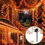 Sureio 72ft Fall Solar Lights Outdoor Decorative 88 ft Maple Leaf Garland String Lights with 200 LED 8 Modes for Porch, Yard, Front Door, Patio, Outside, Thanksgiving Harvest Autumn Party Decoration - Image 4