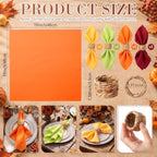 Preboun 24 Pcs Fall Harvest Cloth Napkins 19"x19" with Napkin Rings - Image 2