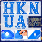 Ganeen 8 Pcs Hanukkah LED Letter Lights Battery Powered Blue Marquee Sign - Image 2