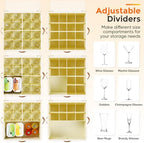 Foyego Wine Glass Storage Box, Beige - Image 6