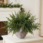 48Pcs Lifelike Touch Artificial Norfolk Pine Branches for Vase DIY Decor - Image 6