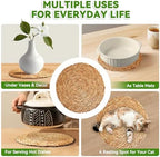 Round Woven Placemats 13 inch Set of 20, Boho Rattan Placemats, Farmhouse Weave Place Mats, Rustic Braided Wicker Table Mats for Dining Table,Home and Wedding - Image 6