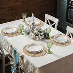 Kochorie 100 Pieces Burlap Placemats 11.8 Inch Round - Image 5