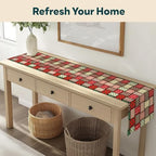 Winter Table Runners | Christmas Quilt Design | Seasonal Table Decorations | Home Kitchen Decor | Made in The USA | Stain Resistant | 14" x 72" Long - Image 4