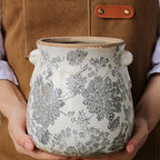 Tuscan Ceramic Planter & Vase, 6.68" Indoor/Outdoor Decorative Plant Pot - Image 6
