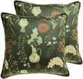 ISAENNE Designer Velvet Throw Pillow Cover,Set of 2,22"x22"-Nocturne by Isaennehomedecoration
