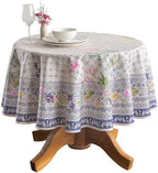 Maison d' Hermine Table Cloth Round Table Reusable 100% Cotton 69" Diameter by MaisondHermine