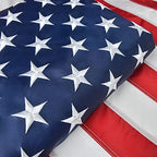 American Flag 8x12 FT, Large US Flag USA High Wind with Embroidered Stars, Sewn Stripes, Brass Grommets, DurableOutdoor Outside by Olycole