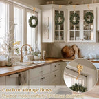 Shimeyao 8 Pcs Brass Bow Christmas Stocking Holders, Vintage Mantle Hooks - Image 6