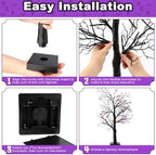 Halloween Decorations Indoor-2 Pack 24 Inch Lighted Black Halloween Tree - Image 3