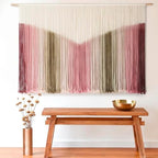 Macrame Wall Hanging Large Scale Tie Dye Yarn Wall Art Home Decor 57"W*35"L - Image 2