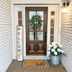 comurdyo Welcome-ish Sign for Front porch Standing 45"X9" Wood White - Image 3