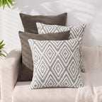 HPUK Throw Pillow Covers 18x18, Set of 4, Natural Couch Pillow Covers by HPUK