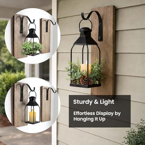 Decorative Metal Lanterns Indoor Outdoor, Set of 3 Outdoor Candle Holder - Image 5