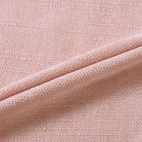 Set of 4 Soft Textured Decorative Throw Pillow Covers 22x22 Inch Cozy Farmhouse Cushion Cover Square Accent Pillow Cases for Bed Couch Sofa Living Room, Light Pink - Image 6