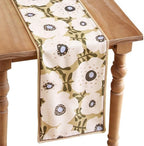 bilin gaier Designer French Linen Table Runner,71"x12"-Hidaka by bilingaier