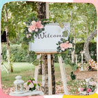 2 Pcs Wedding Arch Decorations, Wedding Arch Flowers Swag - Image 3