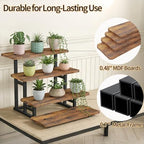 Lily Cupcake Stand for 50 Cupcakes, 2 PACK Wooden Dessert Table Display Set for Wedding Cupcake Tower, Stepped Tiered Tray Stand 4 Tier Risers Display Stands Serving Trays for Party Market Display - Image 5