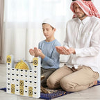 gisgfim Ramadan Wooden Countdown Calendar Eid Mubarak Decorations Mosque Advent Calendar with Drawers Eid Mubarak Countdown Til Eid Gift Ramadan Wooden Craftwork for Kids Ramadan Party Decorations - Image 7