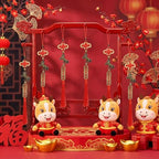 2026 Chinese New Year Horse Charms Lucky Horse Charms with Feng Shui Coins Red Hanging Tassels Ornaments Chinese Knot New Year Decorations for Home Wealth Success Good Luck (12) - Image 5