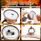 Ferraycle 48 Pcs Mini Lanterns 4 Inch Retro Gold Lamp Table Centerpieces - Image 3