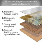 Cala Home Thousand Lifetimes Boxed Set of 4 Premium Hardboard Placemats - Image 3