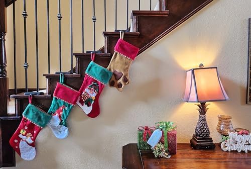 Lulu Decor Black Christmas Stocking Holders for Mantle Set of 4 - Heavy Cast Iron Weighted Strong & Sturdy Low Profile Flat Base Stocking Hooks, Simple Design for Mantle Decor Weighs 2 lbs 10 oz Each - Image 6