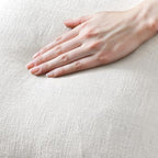 MIULEE Boho Linen Fringe Decorative Euro Throw Pillow Covers White 26x26 - Image 3