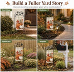 AceList Garden Flag Stands, 2 Pack for Fall and Holiday Outdoor Displays - Image 3