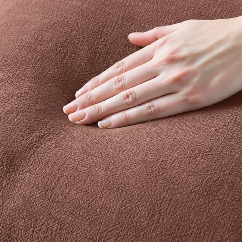 MIULEE Linen Fringe Decorative Fall Throw Pillow Covers Autumn Glaze 20x20 - Image 7