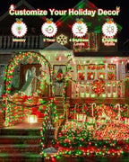 355FT 900 LED Red Green Christmas Lights, Extra Long Outdoor String Lights Waterproof, Timer & Memory, 8 Modes Dimmable Plug in Fairy Light for Outside Tree Patry Holiday Indoor Xmas Decorations - Image 5