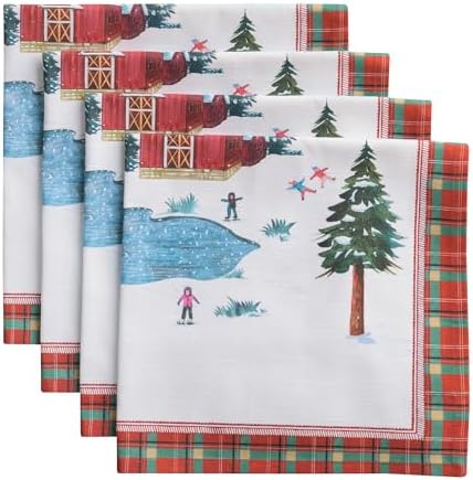 Maison d' Hermine Cloth Napkins Set of 4 Reusable 100% Cotton (20" x 20") by MaisondHermine